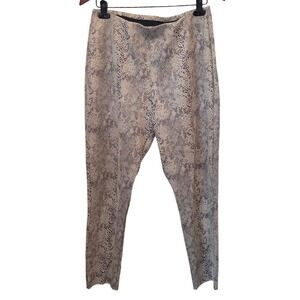 Philosophy Republic Clothing Womens Snake Print High Rise Leggings Tan Gray LG